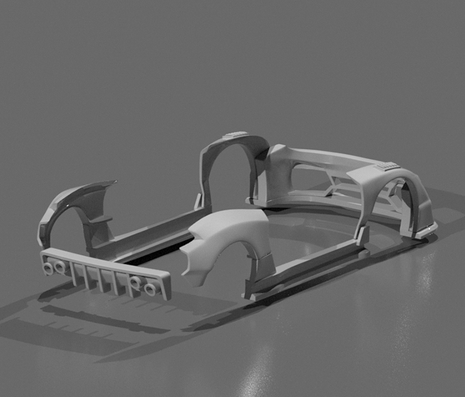 Hot Wheels Subaru WRX STI Fatboi Bodykit