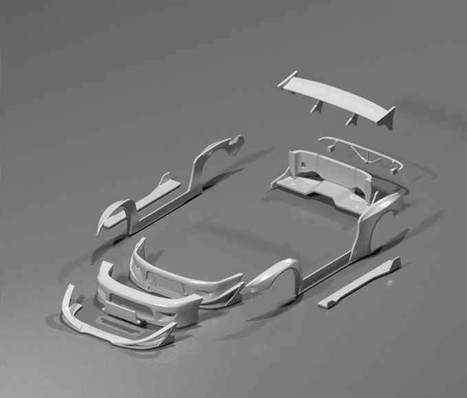 Hot Wheels Nissan Silvia S14 Pandem Style Wide Bodykit