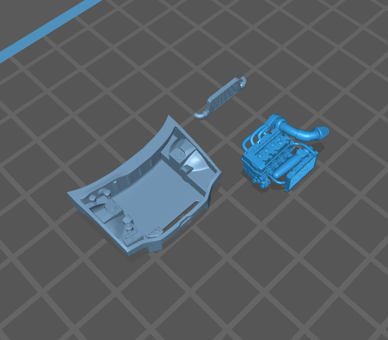 Hot Wheels Honda Civic EG Engine Bay with K20 Engine