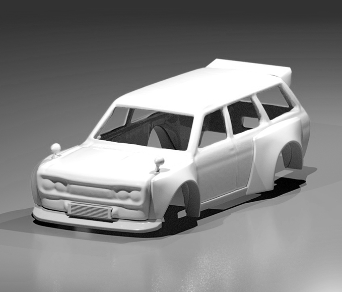 Hot Wheels Datsun 510 Wagon Pandem Style Wide Bodykit