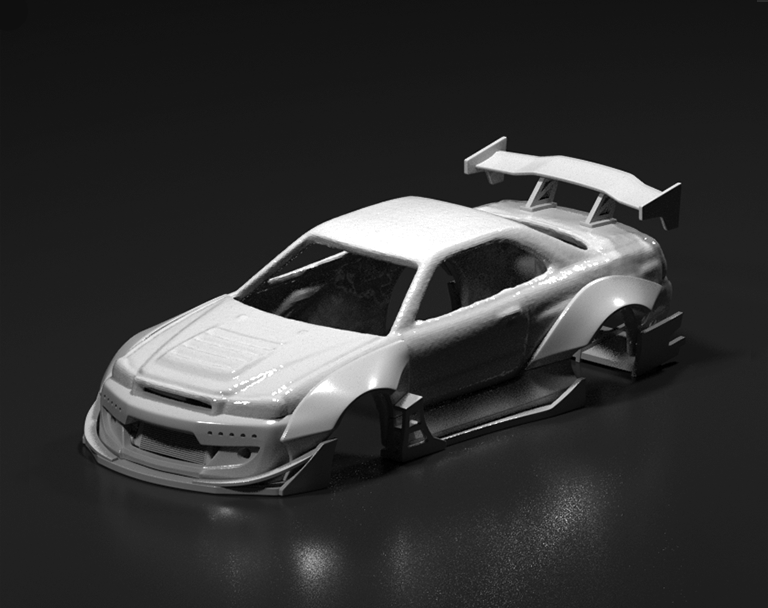 Hot Wheels Nissan Skyline GT-R R34 RocketBunny Style Wide Bodykit