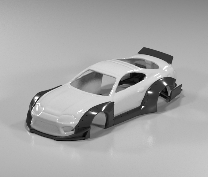 Hot Wheels Toyota Supra RocketBunny Style Bodykit