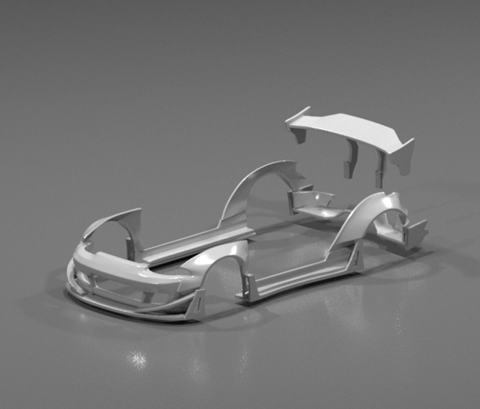 Hot Wheels Honda Civic EG RocketBunny Style Bodykit