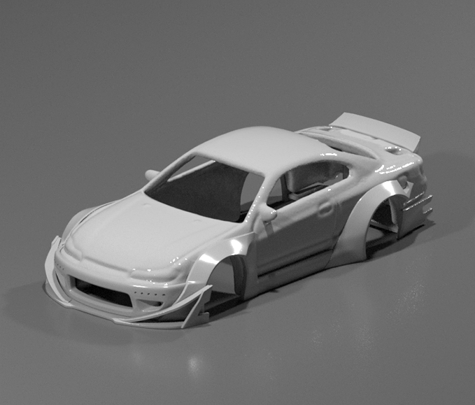 Hot Wheels Nissan Silvia S15 RocketBunny Style Wide Bodykit