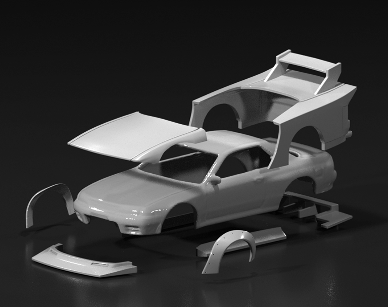 Hot Wheels Nissan GT-R R32 LibertyWalk Style Wide Bodykit