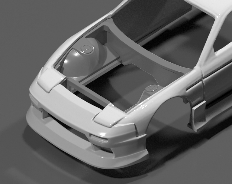 Hot Wheels Nissan 180SX Engine Bay