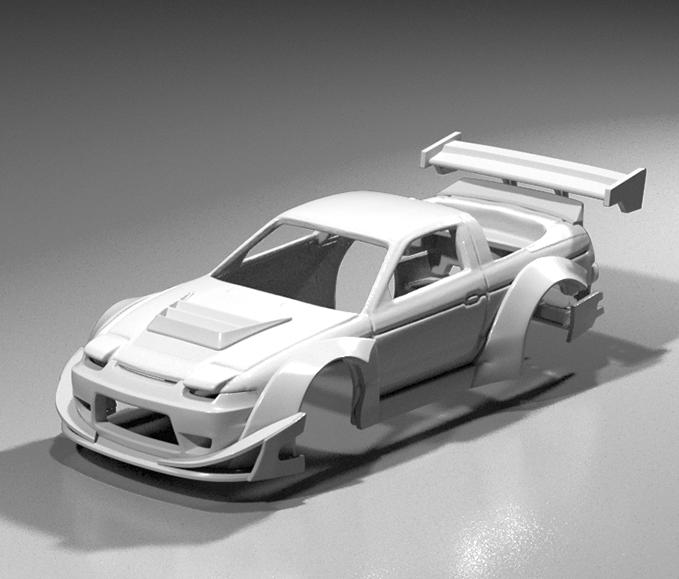 Hot Wheels Nissan 180SX RocketBunny Style Bodykit