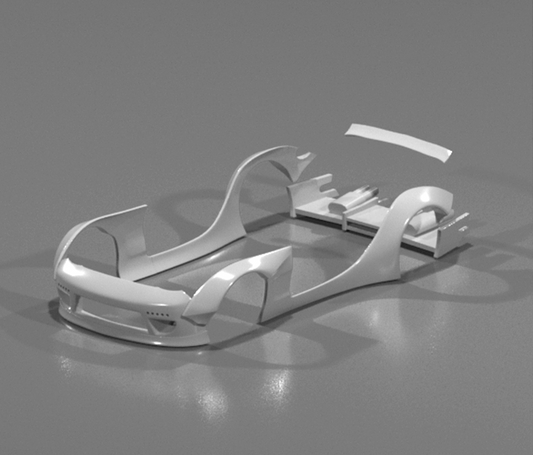 Hot Wheels Mazda RX-7 Rocket Bunny Style Bodykit