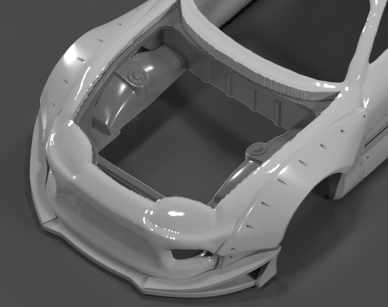 Hot Wheels Toyota Supra Engine Bay