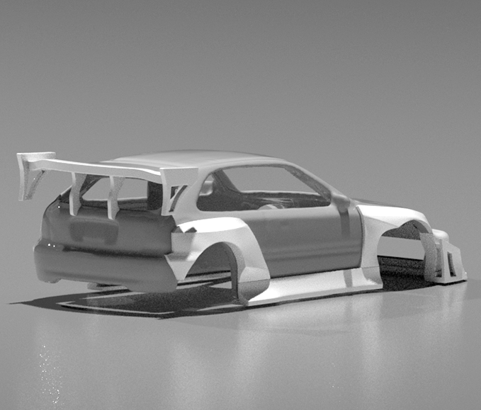 Hot Wheels Honda Civic EK9 Pandem Style Wide Bodykit