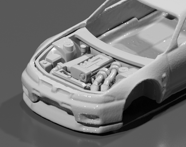 Hot Wheels Nissan GT-R R33 Engine Bay with RB26 Engine