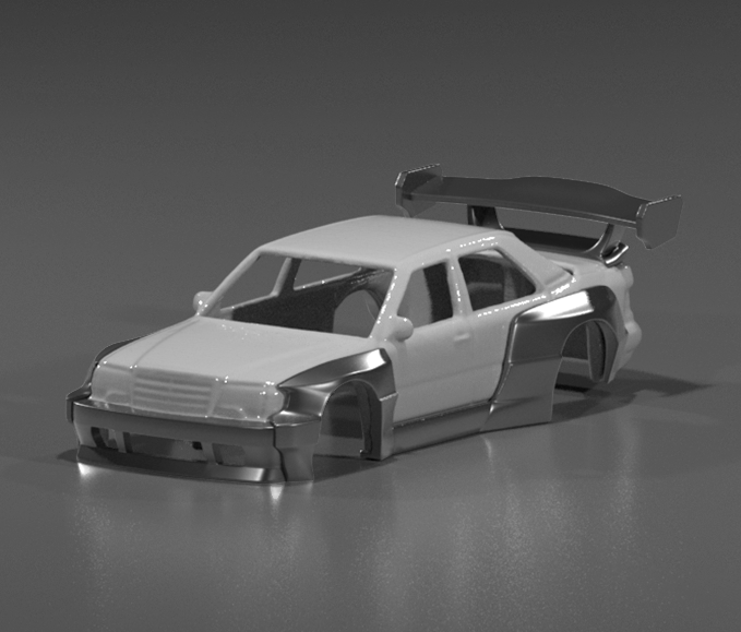 Hot Wheels Mercedes-Benz 500E Fatboi Bodykit