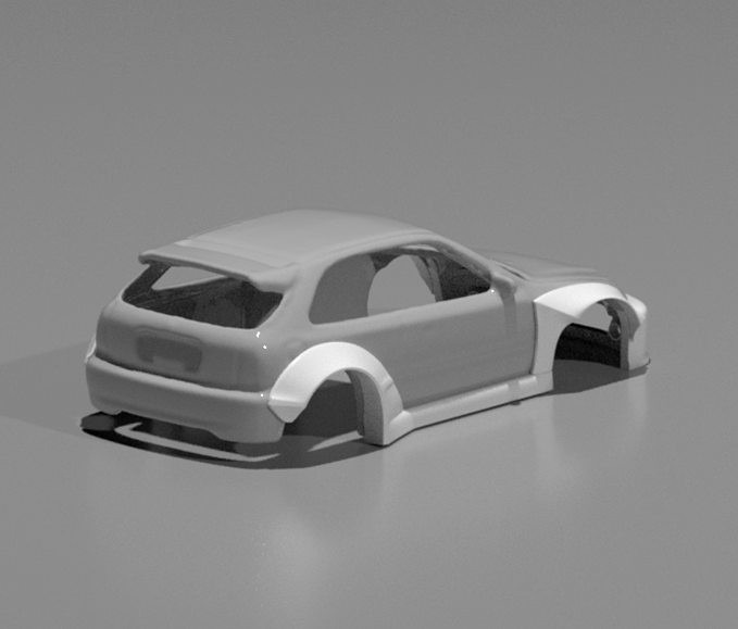 Hot Wheels Honda Civic EK9 RocketBunny Style Wide Bodykit