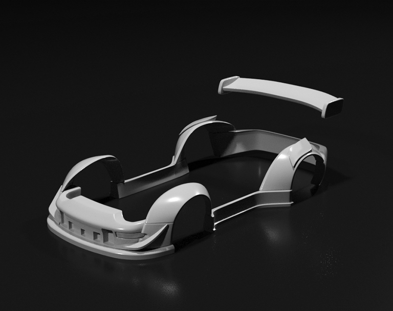 Hot Wheels Porsche 993 GT2 RWB Style Bodykit