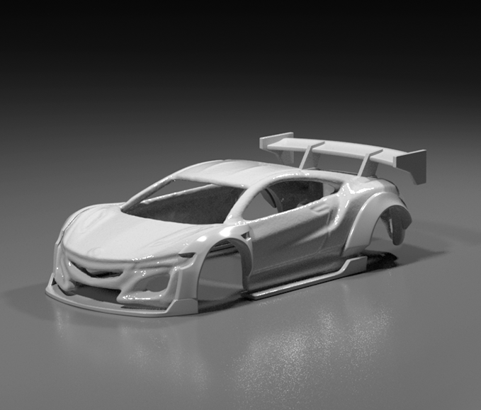 Hot Wheels Acura NSX LibertyWalk Style Wide Bodykit