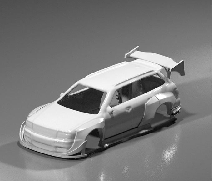 Hot Wheels Audi RS2 Pandem Style Wide Bodykit