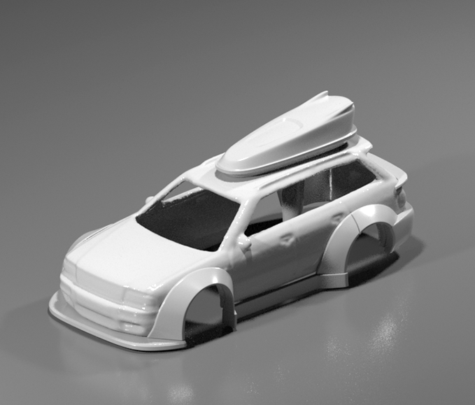 Hot Wheels Audi RS2 RWB Style Wide Bodykit