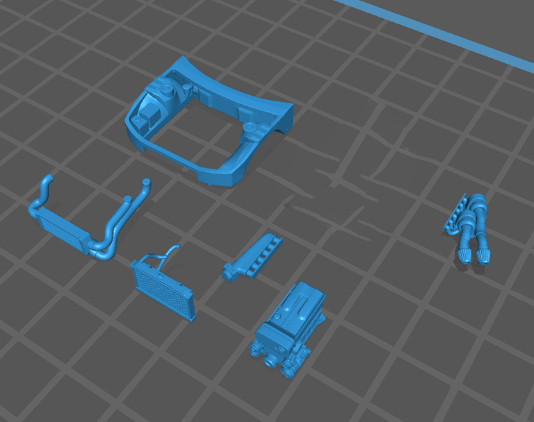Hot Wheels Nissan GT-R R33 Engine Bay with RB26 Engine